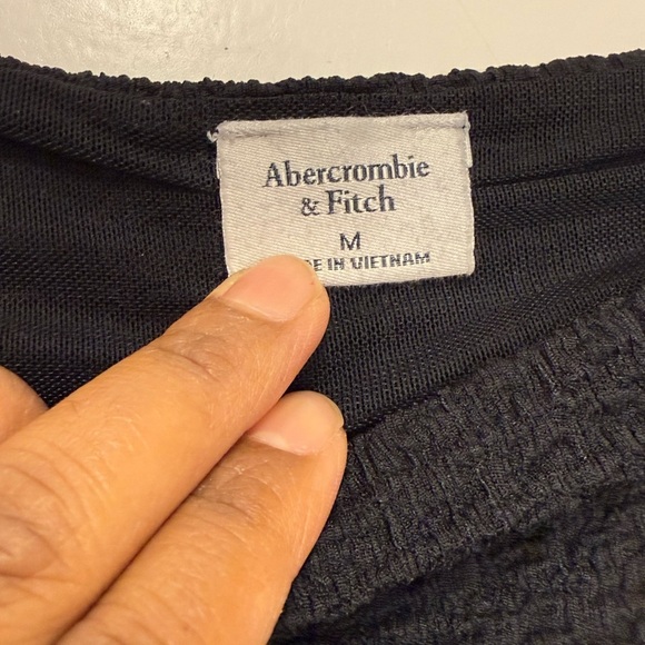 Abercrombie & Fitch Textured Muscle Tank Minimalist Black Size Medium - Picture 8 of 8